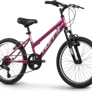 Huffy Stone Mountain Hardtail Mountain Bike for Boys/Girls/Men/Women, 20"/24"/26" Sizes, 6 or 21 Speed Shimano Twist Shifting, Front or Dual Suspension, Comfort Saddle, Sleek Colors