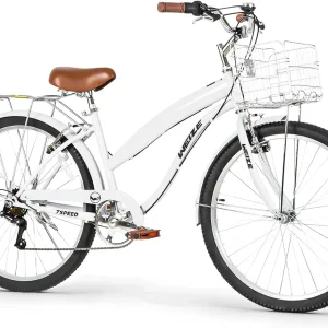 WEIZE Beach Cruiser Bike 26 inch Commuter Bicycle for Adult Men and Women 7-Speed/High-Carbon
