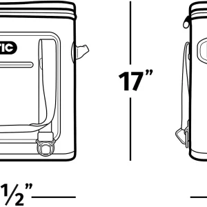 RTIC Soft Cooler 40 Insulated Bag, Portable Ice Chest Cooler, 40 Can