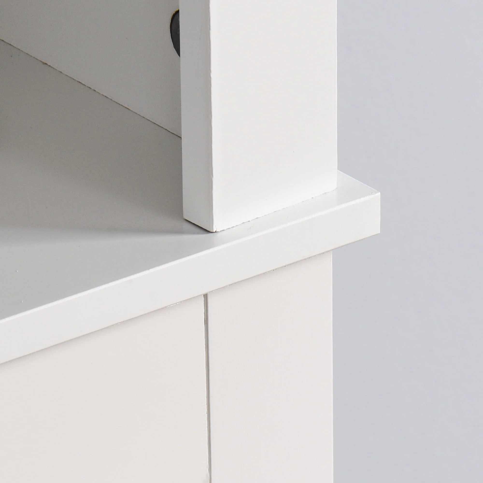 Ktaxon 67"H Over The Toilet Storage, Bathroom Space Saver, Bathroom Cabinet with Double Door & Adjustable Shelves, White