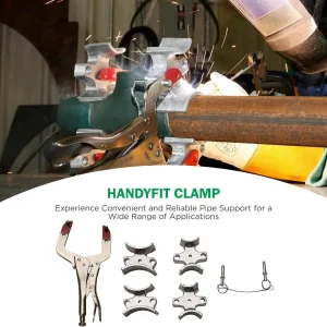 Welders 3rd Hand - Portable Pipe Welding Tool with Versatile Welding Clamps - Works with Most Butt Weld Fittings and Pipes - Enhance Accuracy