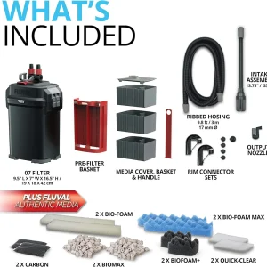 Perfomance Canister Filter - for Aquariums Up to 100 Gallons - Aquarium Canister Filter