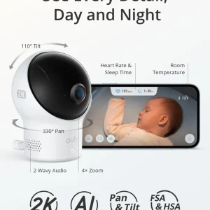 eufy Baby Smart Sock S320 Baby Monitor with 2K Camera