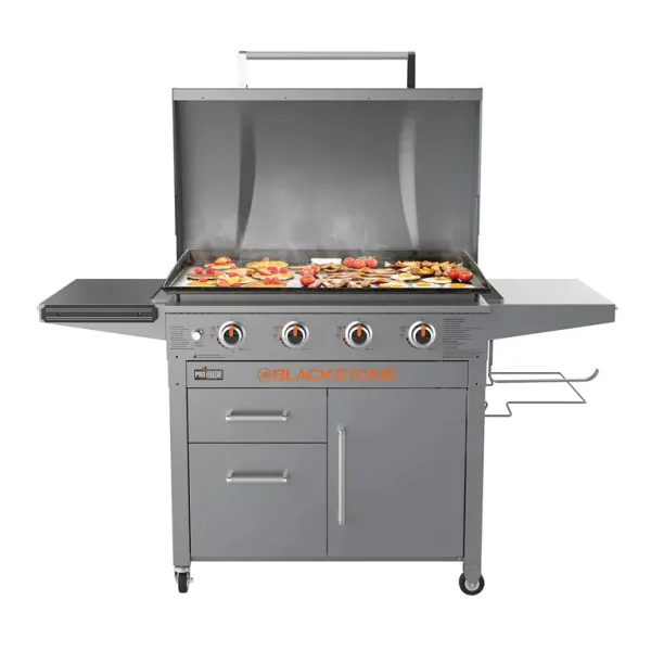 Blackstone ProSeries 4-Burner 36" Griddle Cooking Station with Hood