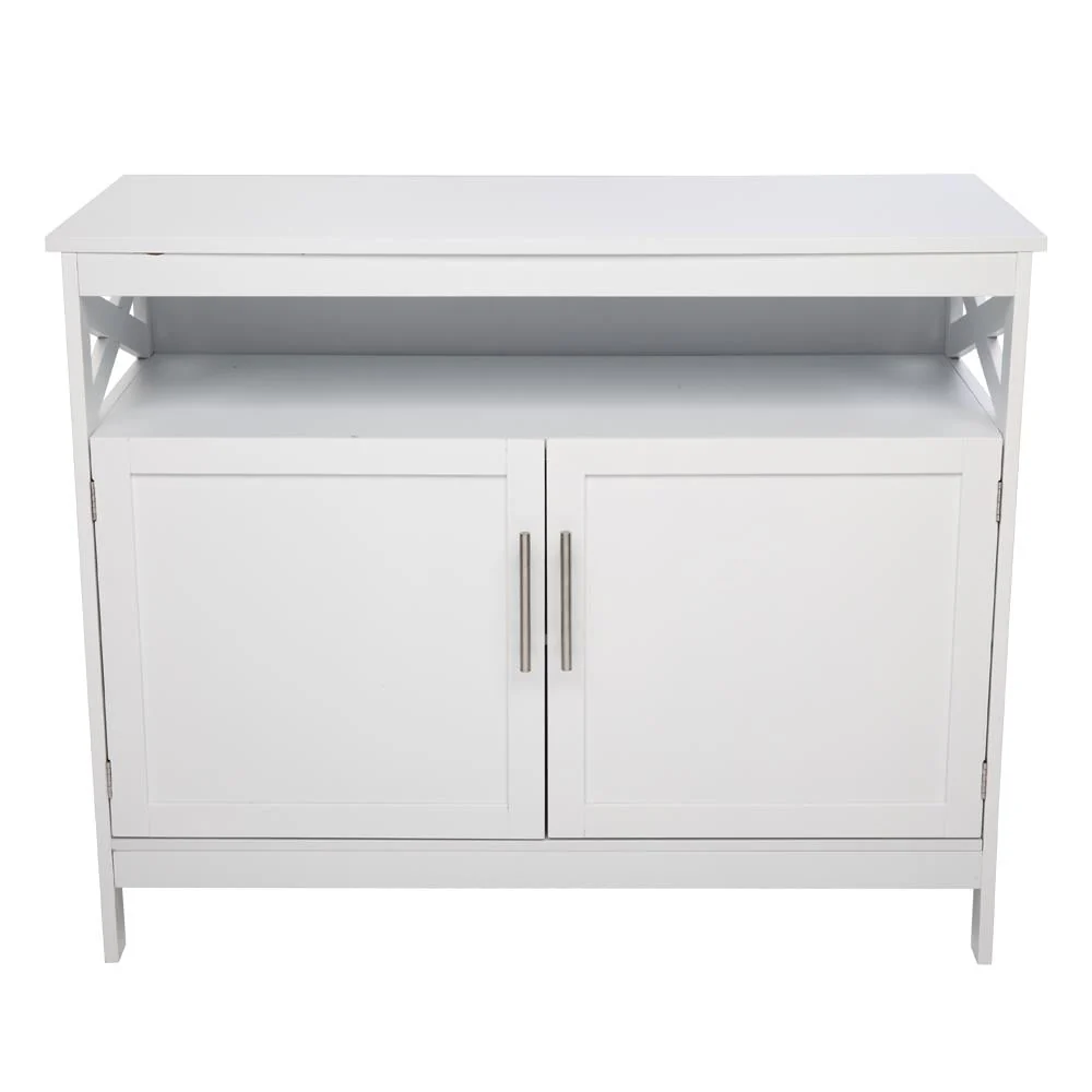 Ktaxon Kitchen Storage Sideboard Dining Buffet Server Cabinet Cupboard, Free Standing Storage Chest Cabinets and Shelf,White