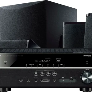 2025 Yamaha – 5.1-Channel 4K Home Theater Speaker System with Powered Subwoofer and Bluetooth Streaming – Black