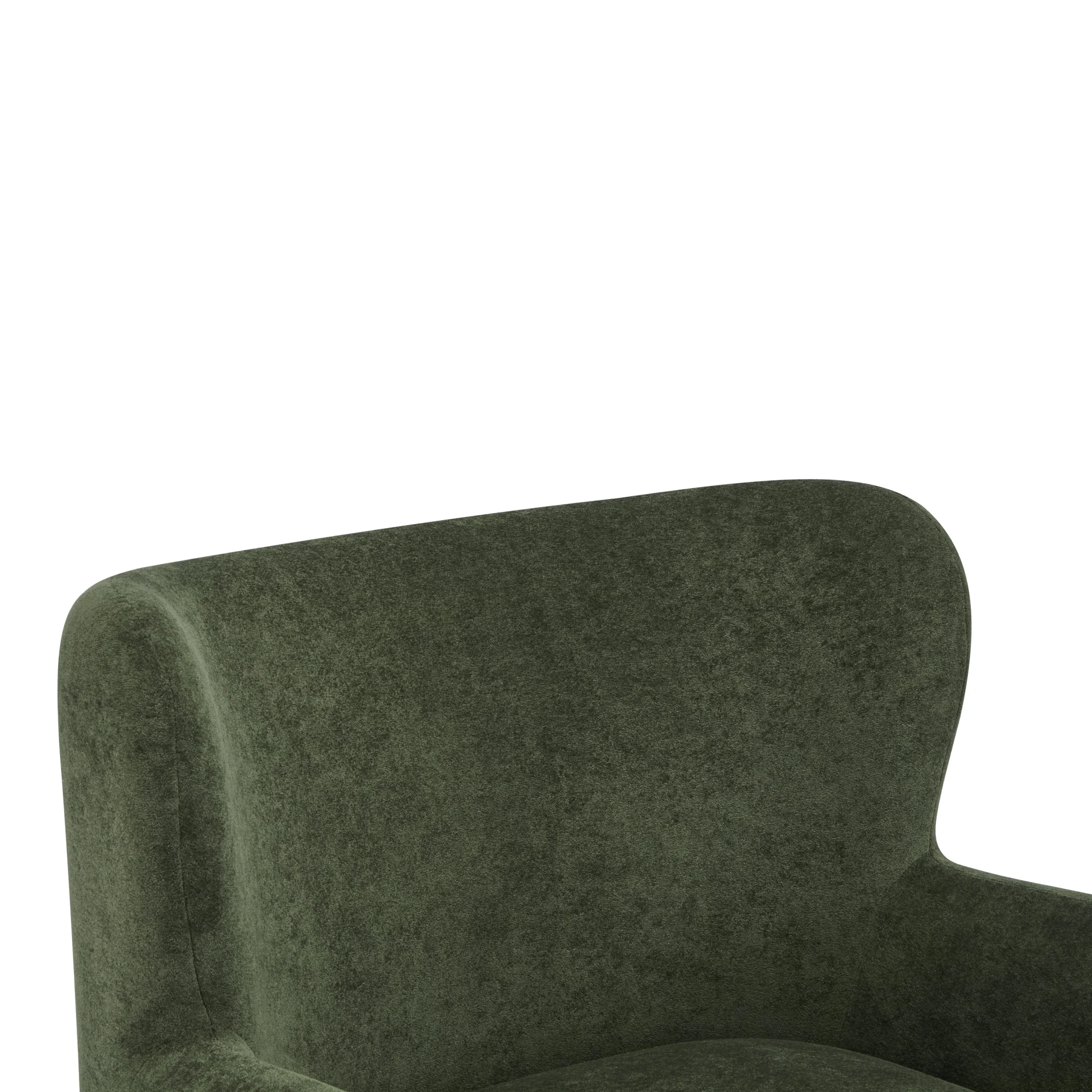 Christopher Knight Home Mid-Century Modern Velvet Wingback Accent Chair with Birch Legs, White