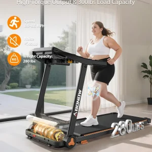Foldable Treadmill for Home with Incline Extra Large Dual LED Screen Home Office Treadmills