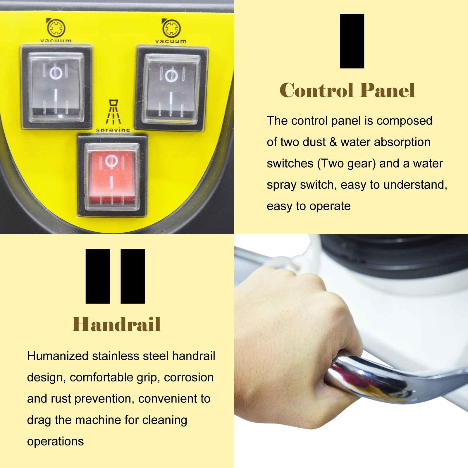 INTBUYING Carpet Cleaning Machine Carpet Extractor 30L/40L/60L/80L 110V/220V