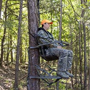 Summit Viper SD Climbing Treestand – Lightweight Aluminum, Foam Padded Seat, 300 lbs Capacity, Includes Safety Harness