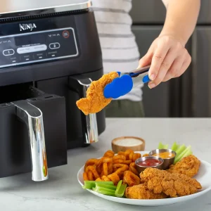 Restored Ninja DZ100 Foodi? 4in1, 8Qt., 2Basket Air Fryer with Dualzone? Technology (Black) (Refurbished)