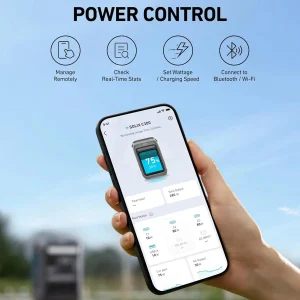 Anker Solar Generator SOLIX C300 with 60W Solar Panel, 288Wh Portable Power Station, 300W (600W Surge), LiFePO4 Battery, 140W Two-Way Fast Charging, for Outdoor Camping, Traveling, and Emergencies
