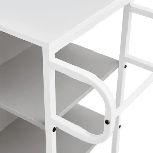 Kitchen Storage Cabinet,Storage Racks, Kitchen Island on 4 Wheels,Mobile Kitchen Table Suitable for displaying Small appliances, for Dining Room Kitchen,Gray