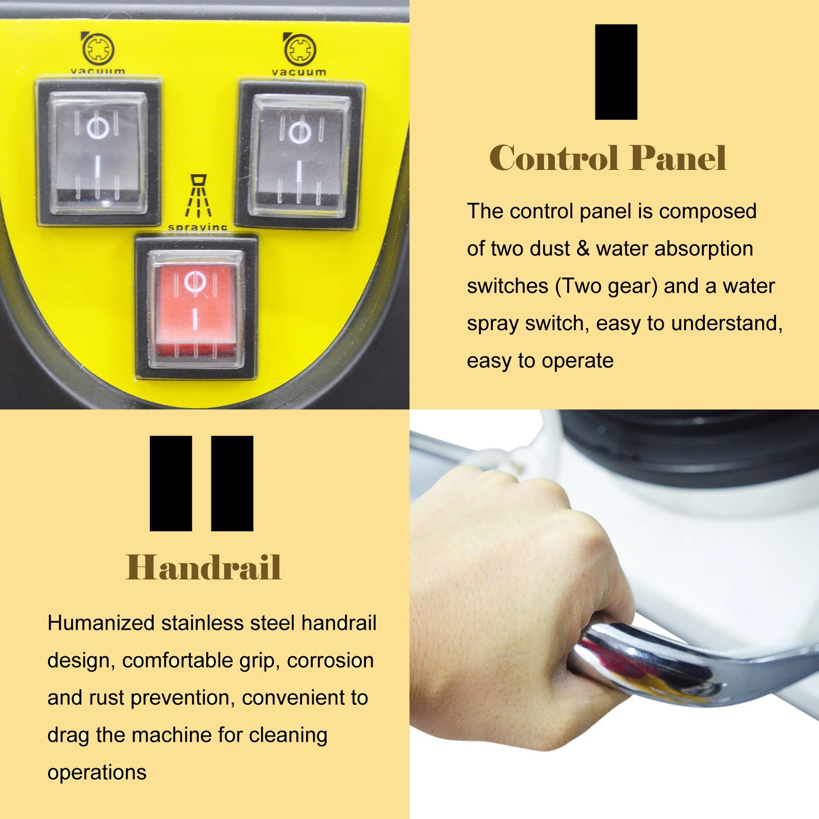 INTBUYING Carpet Cleaning Machine Carpet Extractor 30L/40L/60L/80L 110V/220V