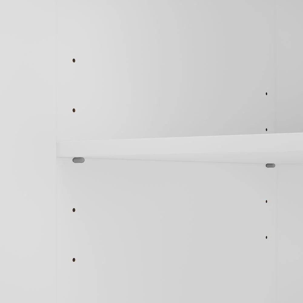 Universal Narrow Clothing Storage Cabinet in Platinum Gray - Engineered Wood