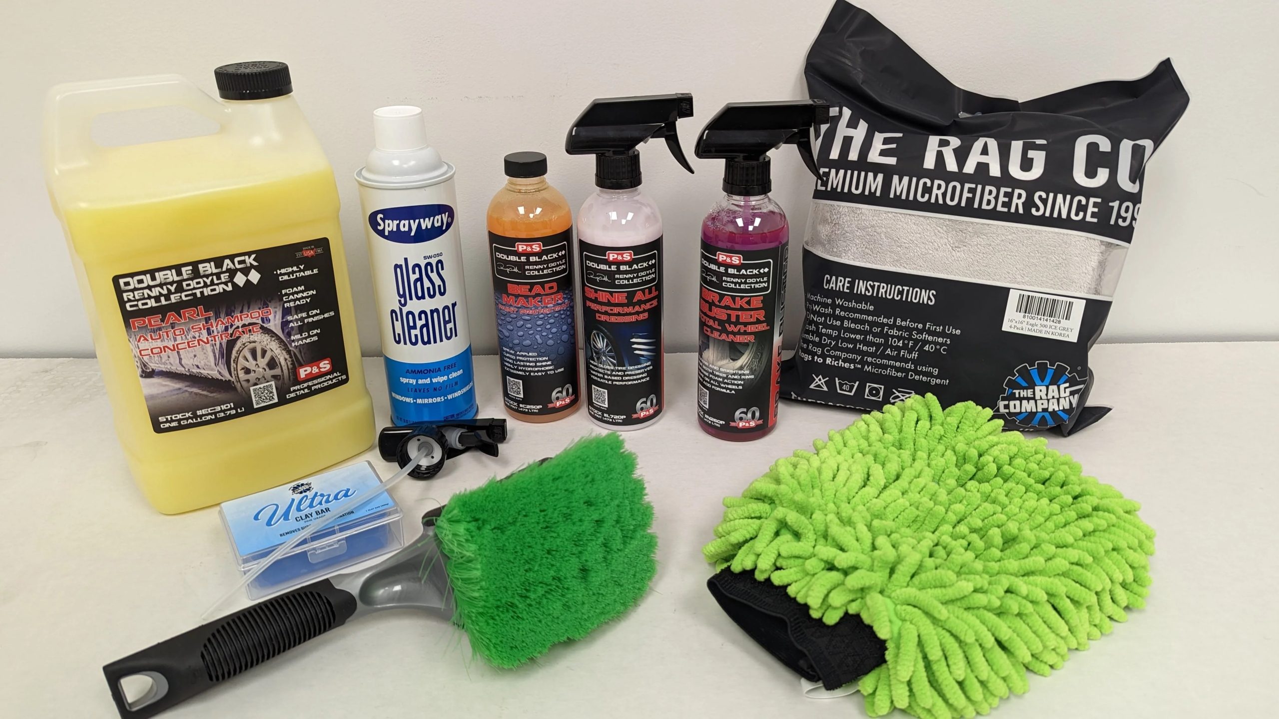 11 Piece Interior & Exterior Car Detailing Kit w Shampoo Soap & More! Great Gift Idea For Christmas With Pints, Gallons & More!