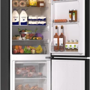 BANGSON Refrigerator 7.1 Cu.Ft Bottom Freezer Black Apartment