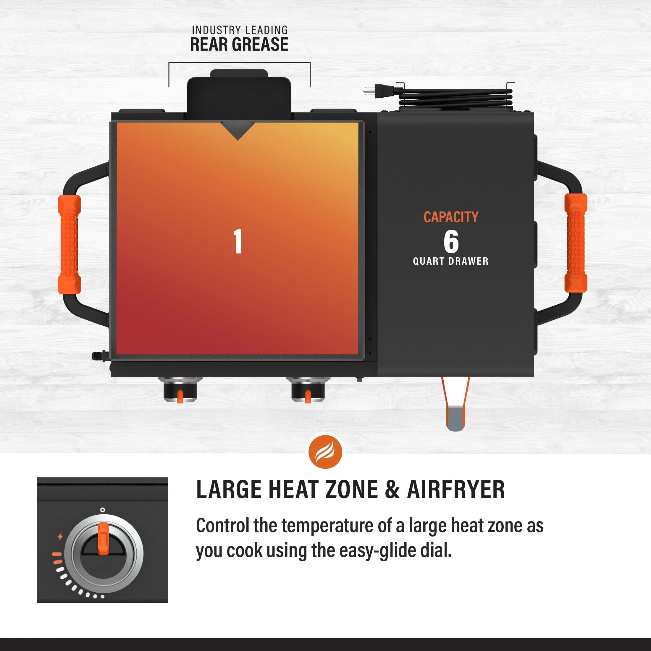 Adventure Ready 17" Griddle with Electric Air Fryer