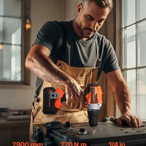 Tool Combo Kit Max 20V Cordless 2-Tool Power Combo Kit with 4.0 Ah Battery -C Home & Workshop Use