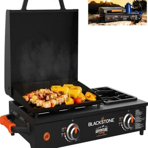 blackstone adventure ready 17 inch tabletop griddle with range top black