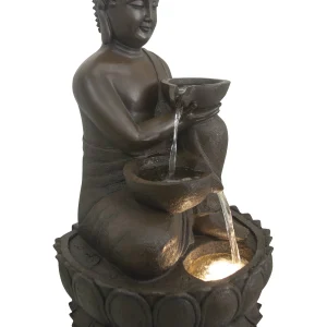 Large Buddha Fountain with Warm White LED