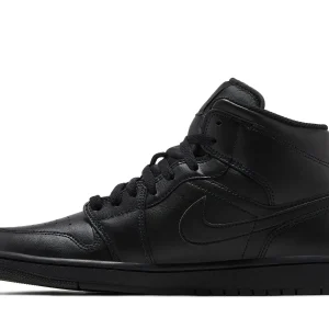 Jordan 1 Mid 'Triple Black' 2022