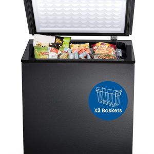 Chest Freezer 3.5 Cubic Feet Compact Freezer Free Standing Top open Door Deep Freezer