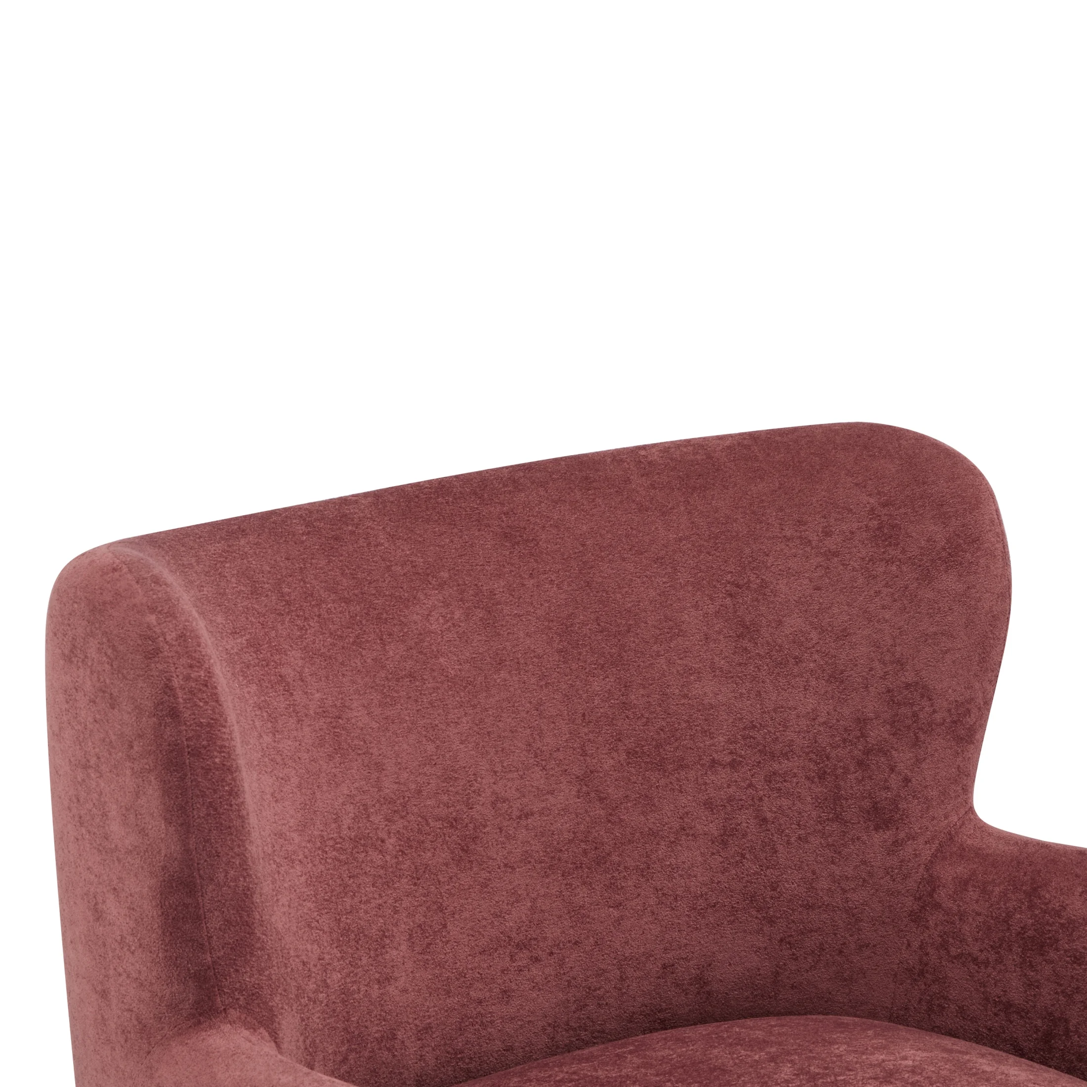 Christopher Knight Home Mid-Century Modern Velvet Wingback Accent Chair with Birch Legs, White