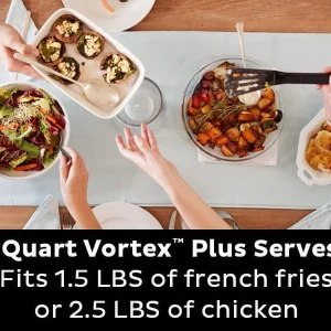 Instant Pot Vortex Plus 6-Quart 6-in-1 Air Fryer Oven with ClearCook Cooking Window, Digital Touchscreen, Nonstick and Dishwasher-Safe Basket, Includes Free App with over 1900 Recipes, Single Basket
