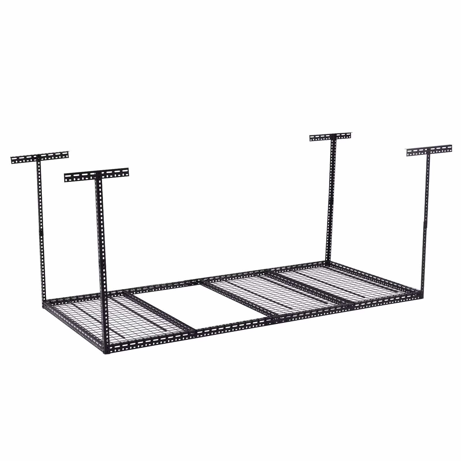 4x6 Overhead Garage Storage Rack -C Heavy Duty Metal Ceiling Shelving, Adjustable Organization System for Garage -C 330lb Capacity, Easy Install, Space-Saving Overhead Storage