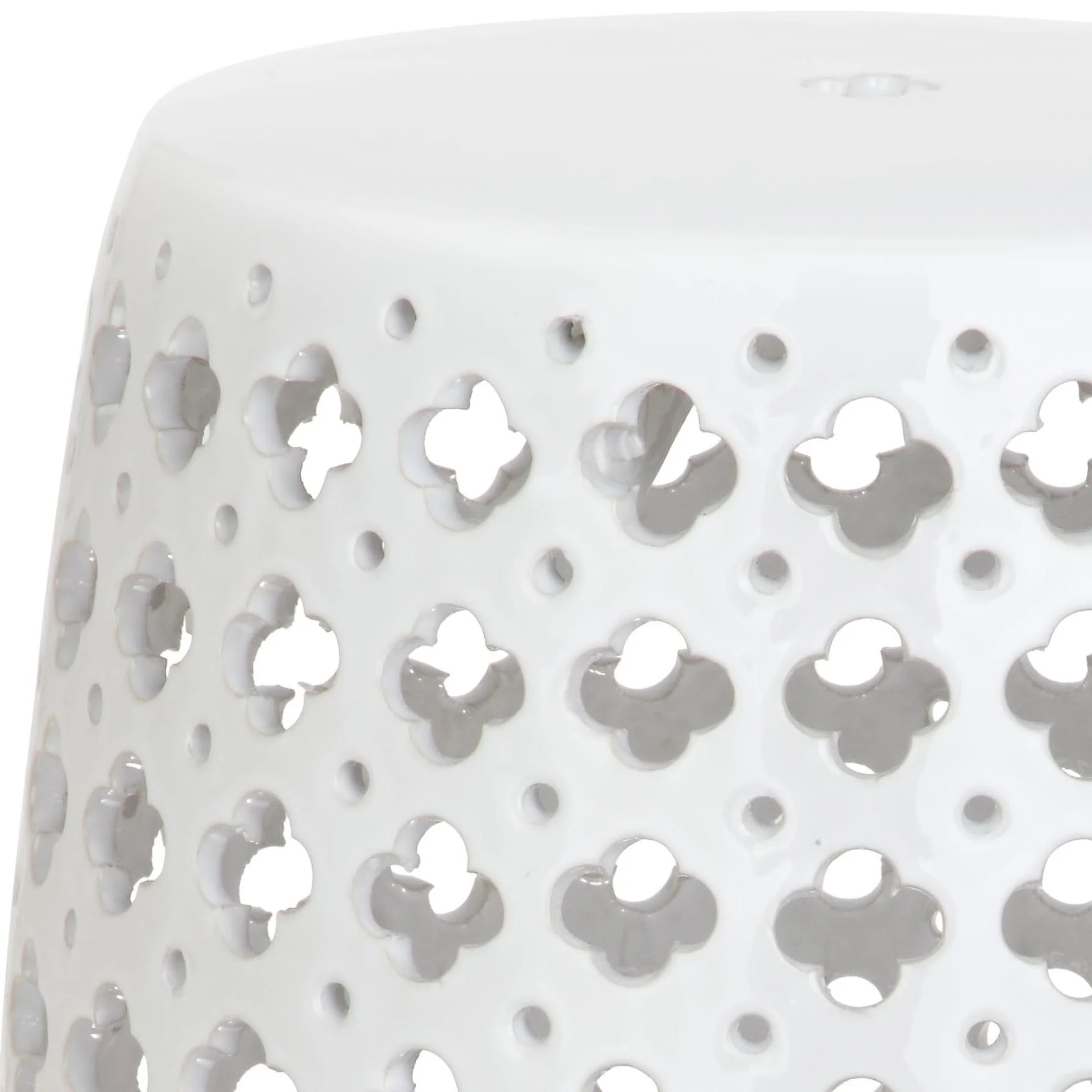 Safavieh Lacey Trellis Indoor/Outdoor Garden Patio Stool, Plated Gold