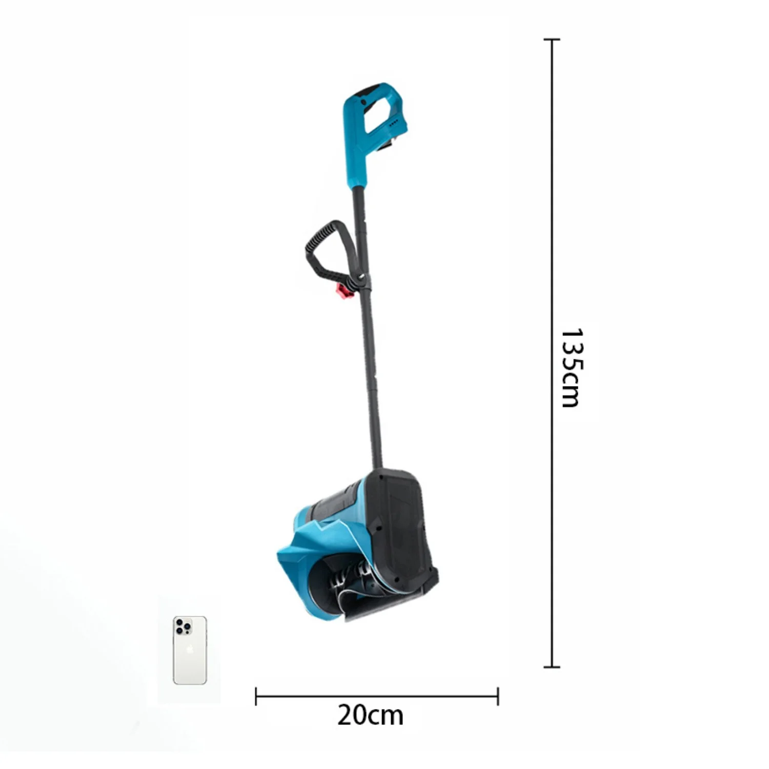Cordless Electric Snow Shovel&Snow Thrower-Rechargeable Lithium Battery Powered Push-Type Snow Blower for Driveway&Sidewalk Cleaning, Lightweight Winter Snow Removal Tool