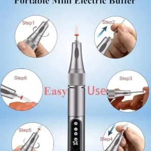 Cordless USB Polishing Machine,Portable Electric Mini Precision Polisher Repair Fine Surface Edge Correction and Cleaning 35000 RPM Rechargeable Polish Tool Kits with 11-Piece Head Kit & Travel Case