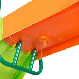 Outdoor Playground Slide, Big Backyard Freestanding Plastic Slide, 10 ft Outdoor Swing Set Slide for Kids Ages 4-8