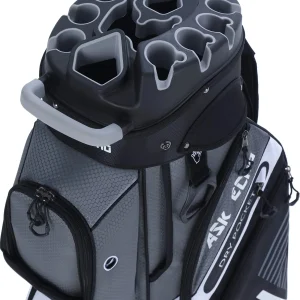ASK ECHO T-Lock Golf Cart Bag with Handles and Rain Cover
