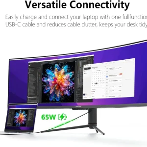 INNOCN 49" Curved Gaming Monitor, 144Hz, HDR400, USB-C, 49C1G