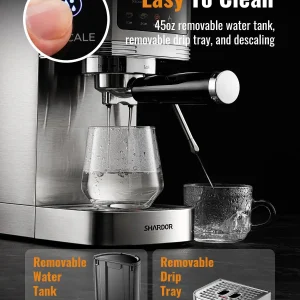 SHARDOR Espresso Machine 20 Bar, Professional Espresso Machine with Milk Frother and Touchscreen
