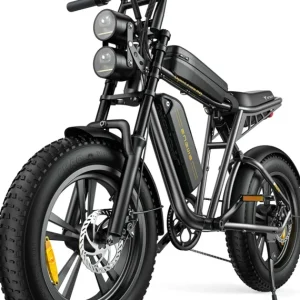 AKEZ Electric Bike for Adults – 1000W 28mph Moped Ebike with 48V 13A Removable Battery, Up to 94 Miles All Terrain Off Road E-Bike with 20*4.0′′ Fat Tire,Full Suspension,7-Speed UL Certified