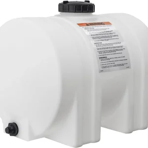 Horizontal Polyethylene Reservoir Water Tank with Legs, 550 Gallon, Made in the USA, Poly Tank for Water and Non-Flammable Liquids, Rust and Corrosion Proof