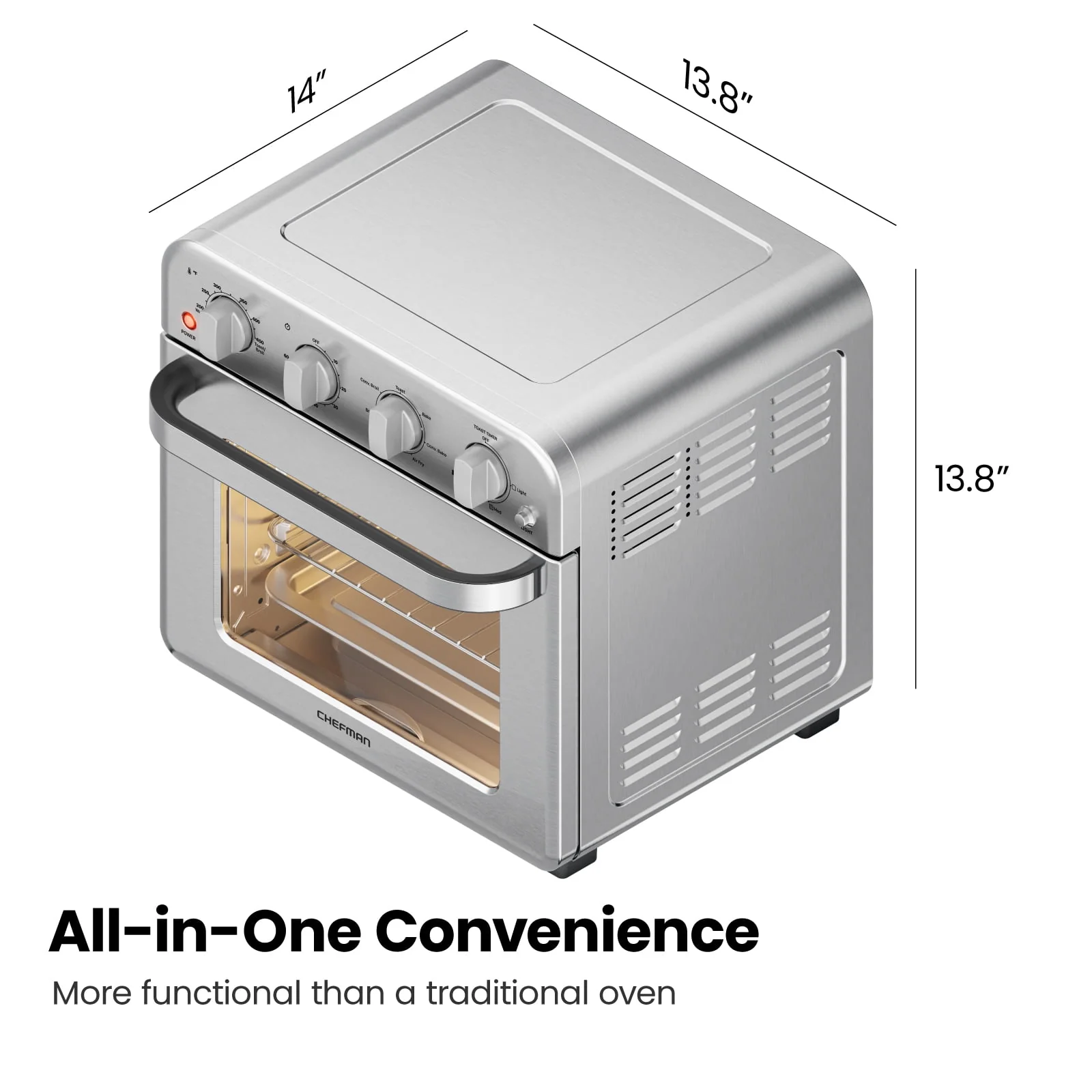 Chefman 18L Toaster Oven Air Fryer