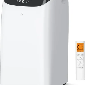 16,000 BTU Inverter Portable Air Conditioner with Remote, Free Stand Cooling Portable AC Unit for Room up to 800 sq.ft, with Dehumidifier & Fan,Dual Hose,Windows Kit,Quiet Sleep Mode(45dB)