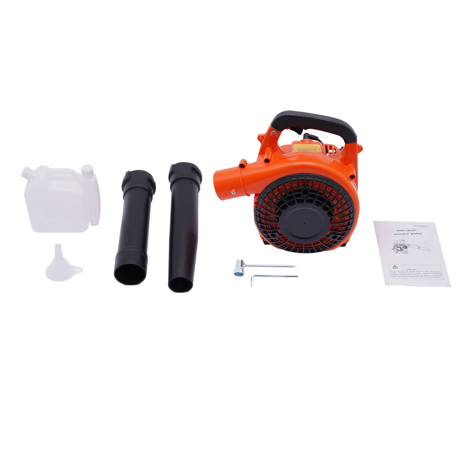 Miumaeov 25.4cc 2 Stroke Gas Powered Handheld Leaf Blower Grass Lawn Blower Sweeper Cleaning Tool 7000rpm