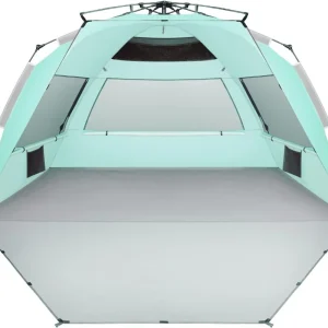Large Pop Up Beach Tent Sun Shelter for 5-6 Person Portable Sun Shade Instant Tent