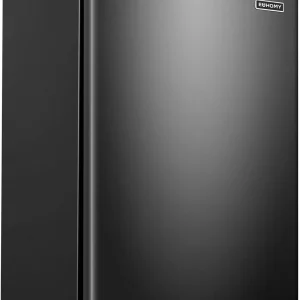Upright freezer, 3.0 Cubic Feet, Single Door Compact Mini Freezer with Reversible Stainless Steel Door, Small freezer for Home/Dorms/Apartment/Office (Silver)
