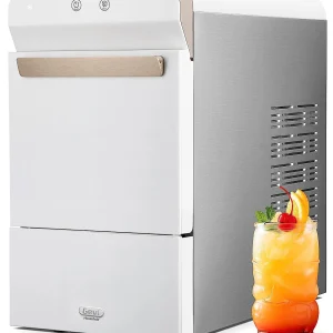 V2.0 Countertop Nugget Ice Maker | Self Cleaning Pellet Ice Maker | Open and Pour Refill | Stainless Steel Housing |