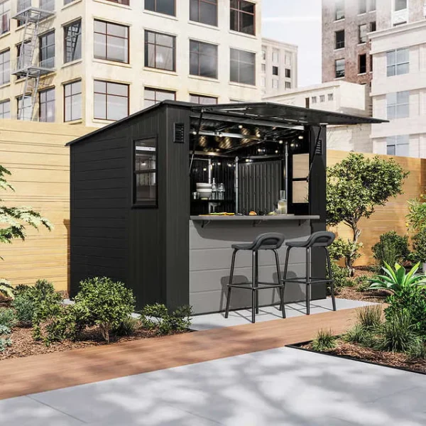 Suncast 8&rsquo;x7&rsquo; Cabana Entertainment Shed