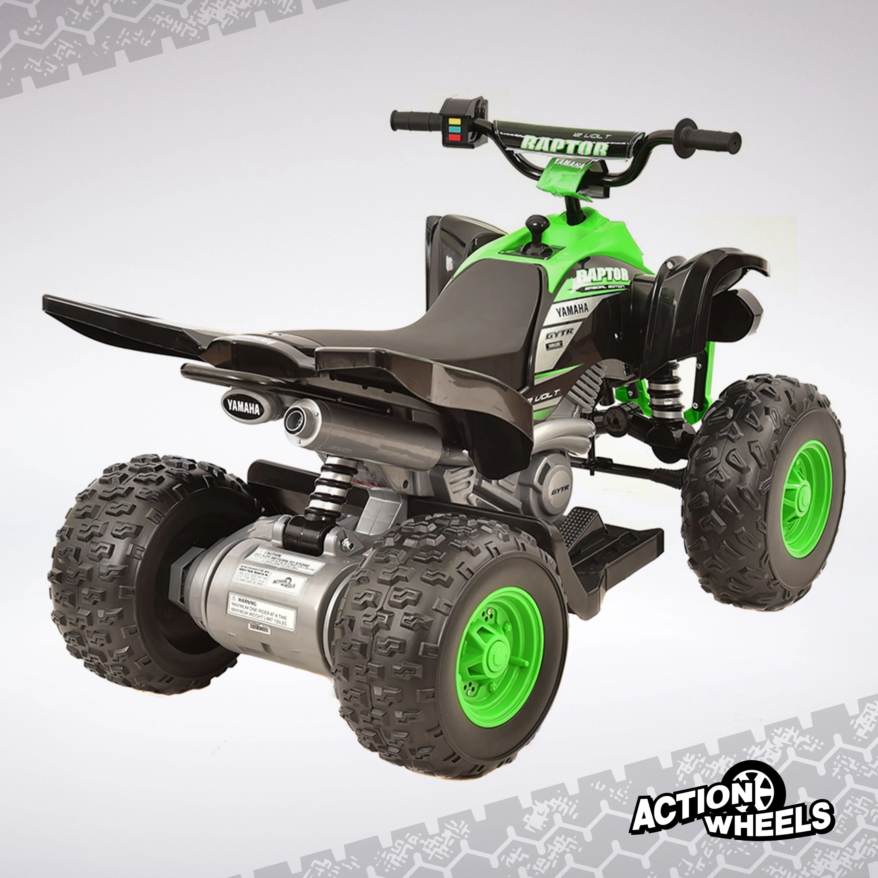 Yamaha 12V Raptor ATV Powered Ride-on for Boys & Girls, Ages 3+, up to 5 MPH