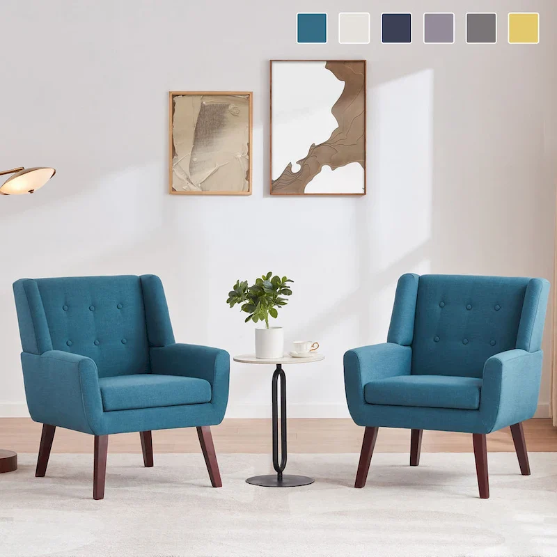 HUIMO Set of 2 Modern Tufted Accent Chair