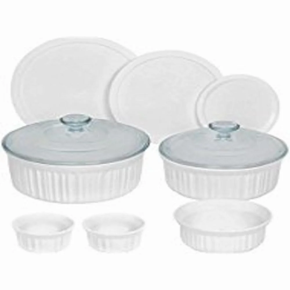 CorningWare French White 10-piece Round Bakeware Set