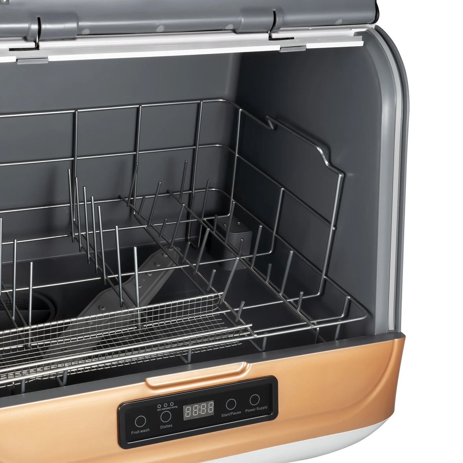 Dish washer Large Capacity Portable Washer Mini Dish Washer Compact Counter-top for clean tableware, vegetables, fruits